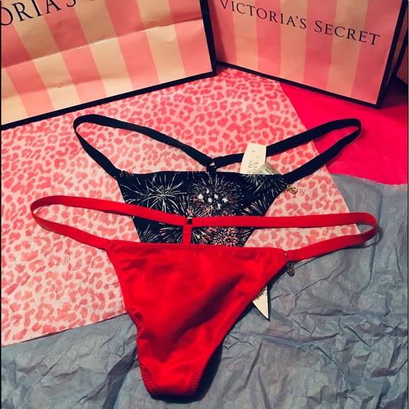 🍒DROP! RARE Lot of 2 One-Size V-Strings by VS - Picture 2 of 8